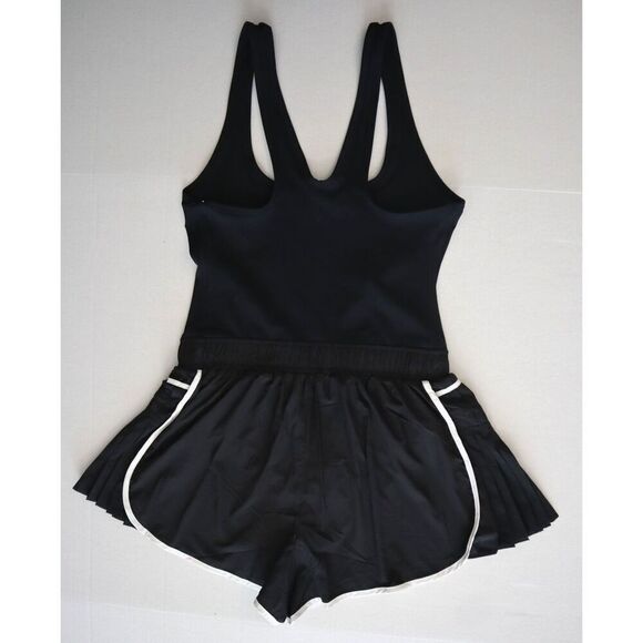 FP Movement OB2013308 Women's Sz S Black/White Easy Tiger Shortsie Romper - Picture 2 of 9